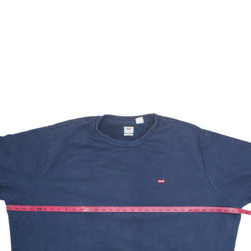 Levi's Men's Blue 4XL Pullover Sweatshirt Crew Neck Classic Fit