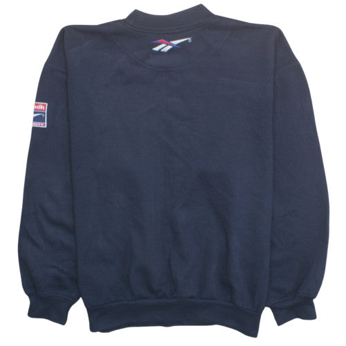 Reebok Men's Blue Retro Logo Crew Neck Sweatshirt Size M
