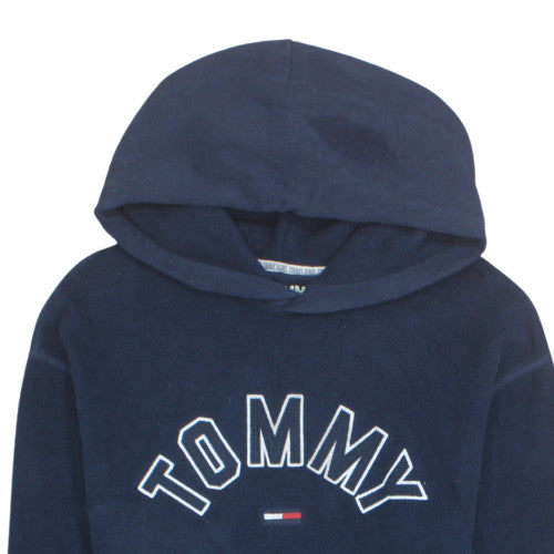 Tommy Jeans Men’s Blue Pullover Hoodie Size S Embroidered Logo