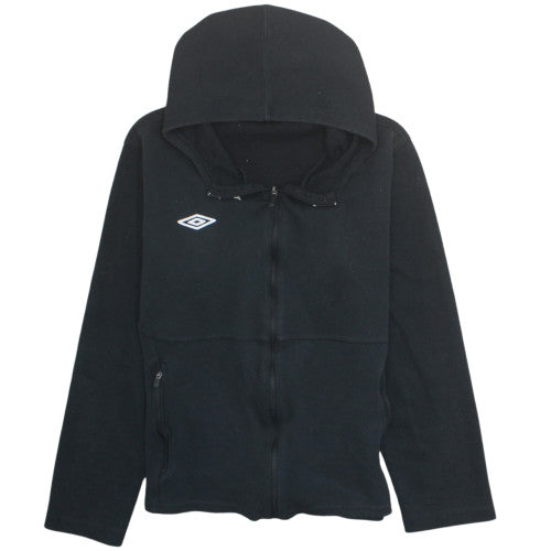 Umbro Men's Black Full Zip Fleece Hoodie Size M