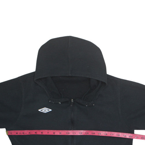 Umbro Men's Black Full Zip Fleece Hoodie Size M