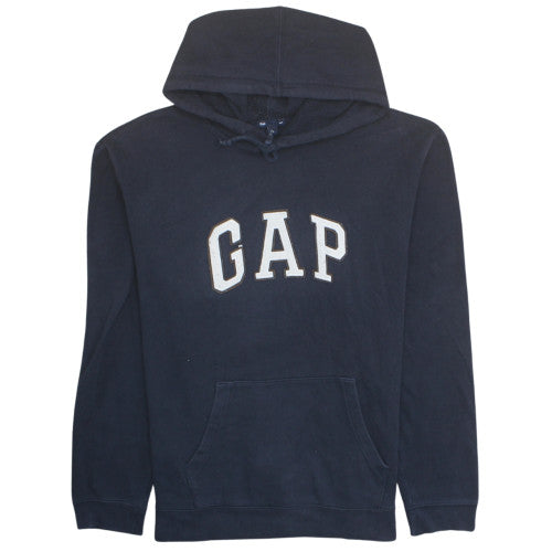 GAP Men's Blue Pullover Hoodie XL Classic Logo Fleece Sweatshirt
