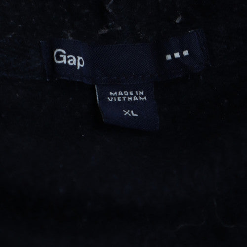 GAP Men's Blue Pullover Hoodie XL Classic Logo Fleece Sweatshirt