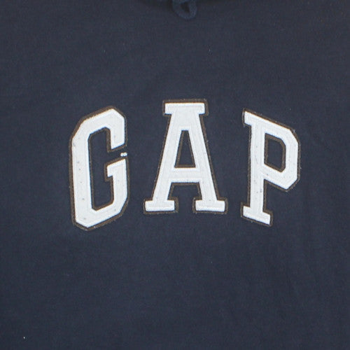GAP Men's Blue Pullover Hoodie XL Classic Logo Fleece Sweatshirt