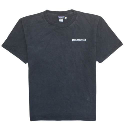 Patagonia Men's Black Cotton Outdoor Graphic Print T-Shirt Size L