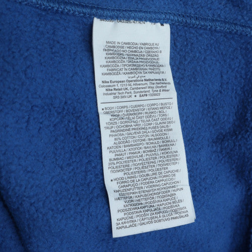 Nike Men's Blue 2XL Pullover Hoodie Fleece Logo Sweatshirt