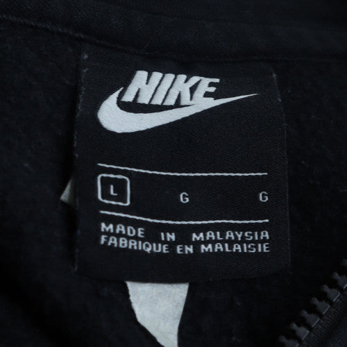 Nike Men's Black Full Zip Hoodie Size L Fleece Sportswear