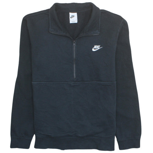Nike Men's Black M 1/2 Zip Fleece Sweatshirt Regular Fit