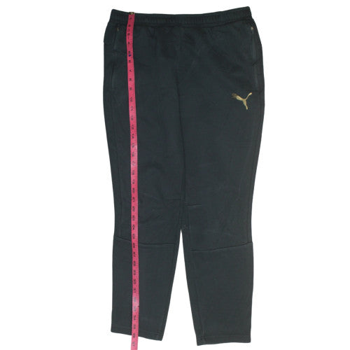 Puma Men's Black Jogger Trousers L Regular Fit Elastic Waist