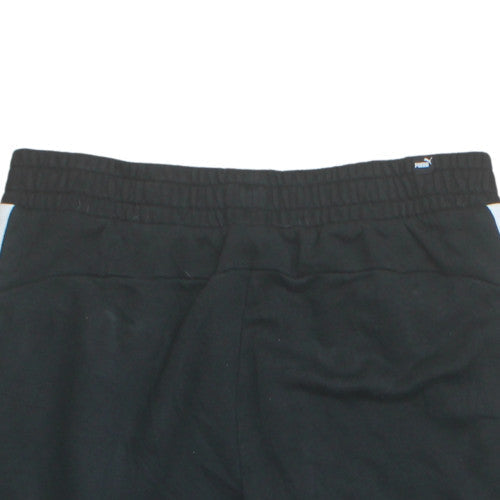 Puma Men's Black Large Sweat Shorts with Elastic Waist & Pockets