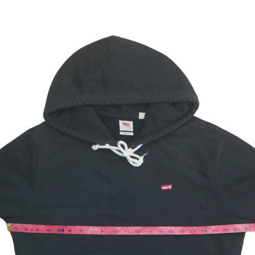 Levi's Men's Black Pullover Hoodie Size M Regular Fit Fleece