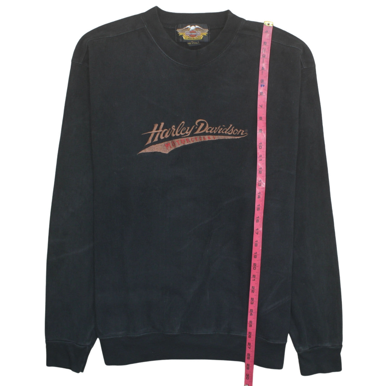 Harley-Davidson Men’s Black XL Pullover Sweatshirt Embroidered Logo