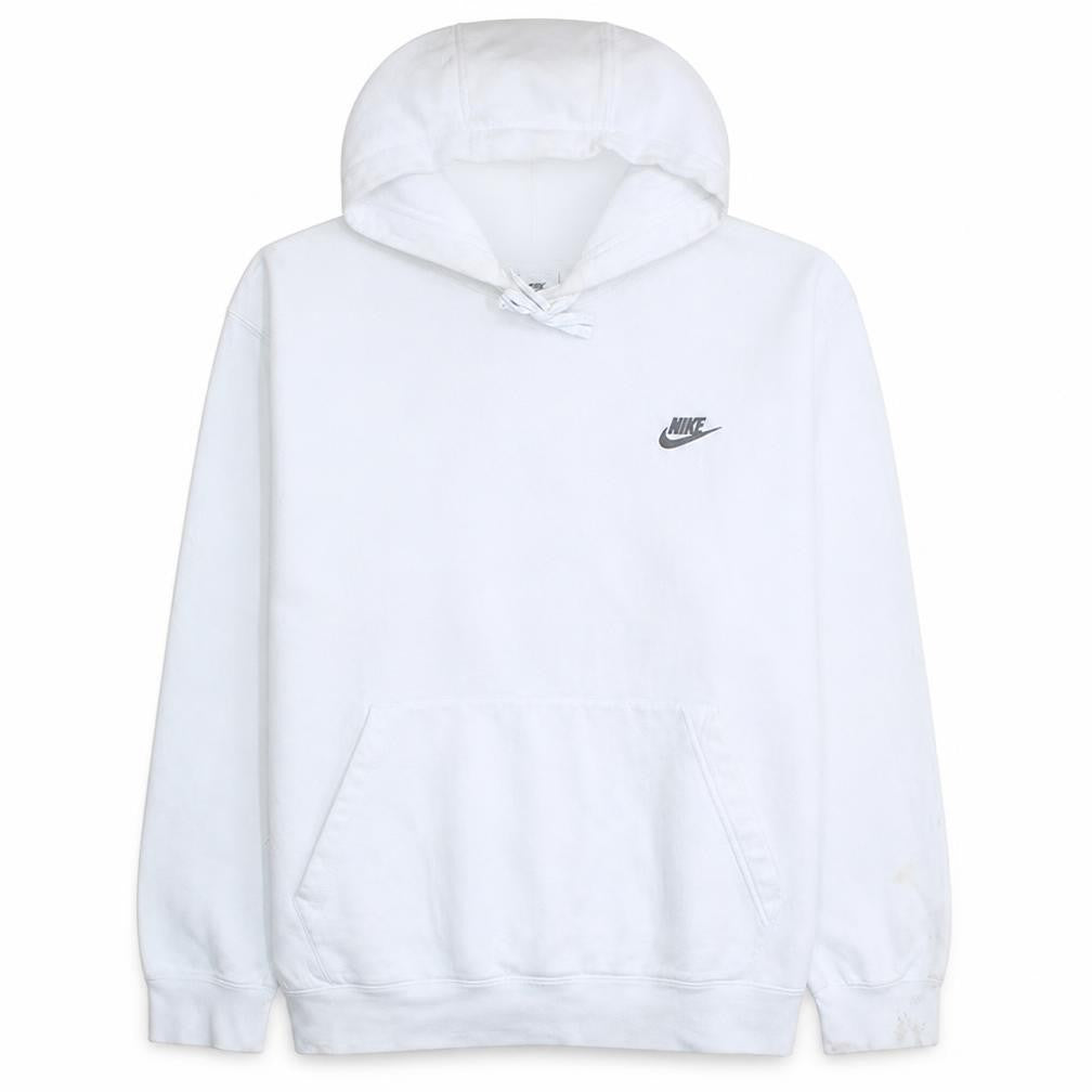 Nike Men's White Pullover Hoodie XL Fleece Sportswear