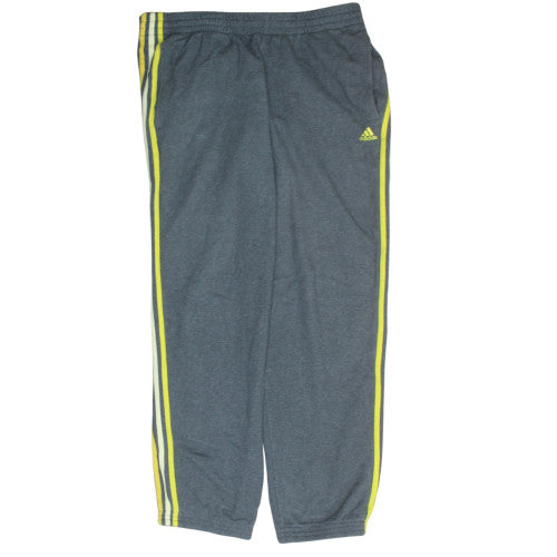 Adidas Men's Grey Track Pants L Performance Essentials Activewear