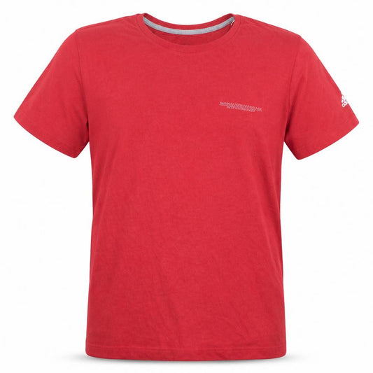 Front view of Adidas Men's Red 2XL The Go-To Performance Tee Golf Graphic T-Shirt