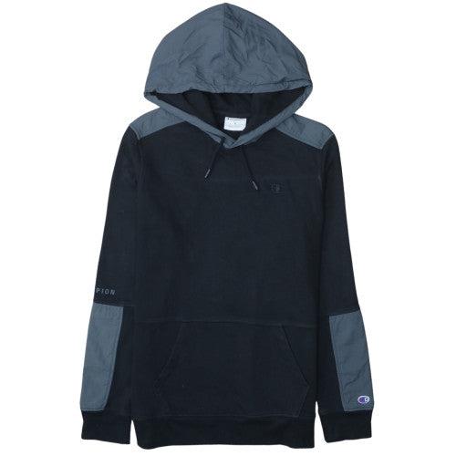 Champion Men's Black Pullover Hoodie Medium Regular Fit
