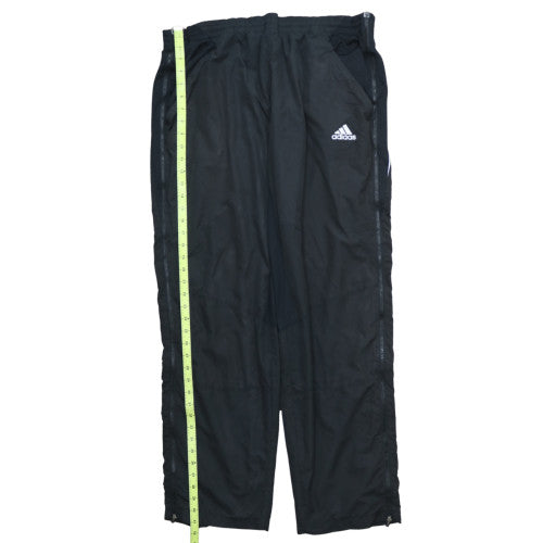 Adidas Men's Black Track Pants L Regular Fit Woven Activewear