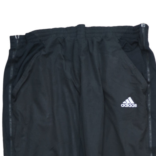 Adidas Men's Black Track Pants L Regular Fit Woven Activewear