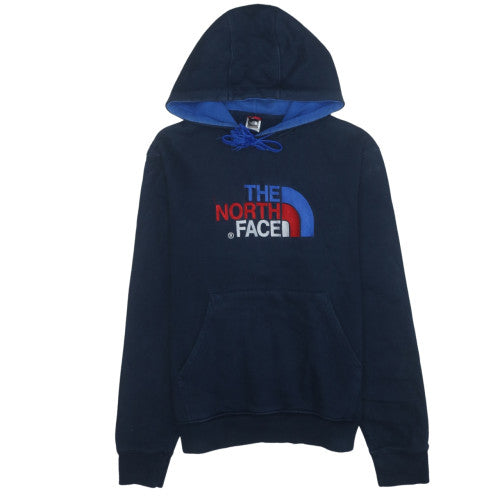 The North Face Mens Blue L Pullover Hoodie Cotton Fleece