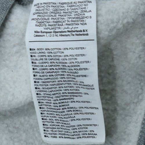 Nike Men's Grey Pullover 1/4 Zip Hoodie Sweatshirt M Regular Fit