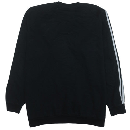 Adidas Men's Black 2XL Crew Neck Pullover Sweatshirt with Logo