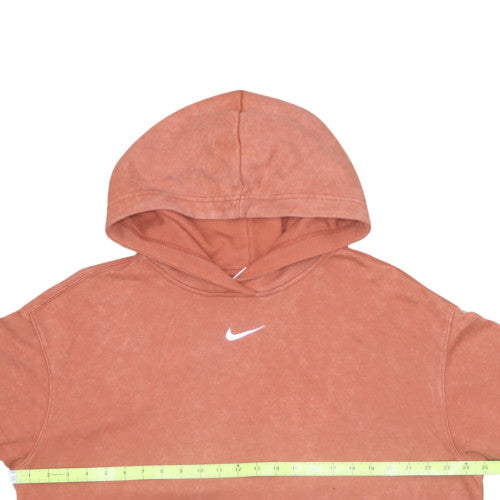 Nike Men's Brown Pullover Hoodie Small Fleece Logo Sweatshirt