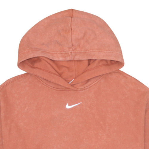 Nike Men's Brown Pullover Hoodie Small Fleece Logo Sweatshirt