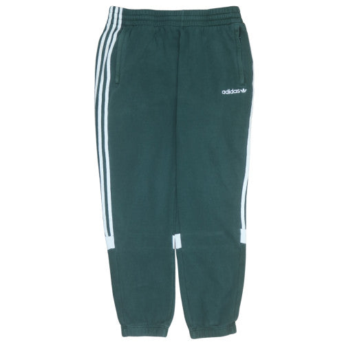 adidas Mens Green XL Jogger Sweatpants with Side Stripes