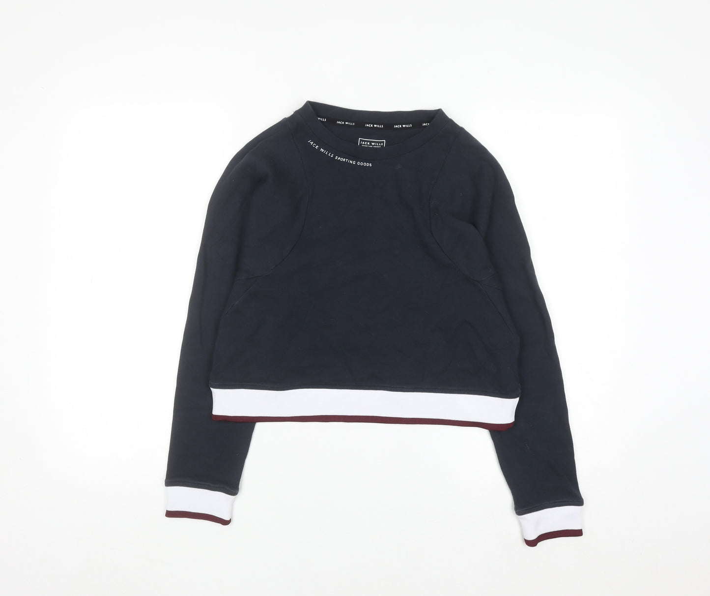 Jack Wills Womens Navy Crew Neck Sweatshirt Size 8