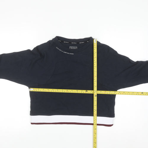 Jack Wills Womens Navy Crew Neck Sweatshirt Size 8