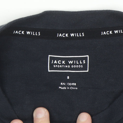 Jack Wills Womens Navy Crew Neck Sweatshirt Size 8