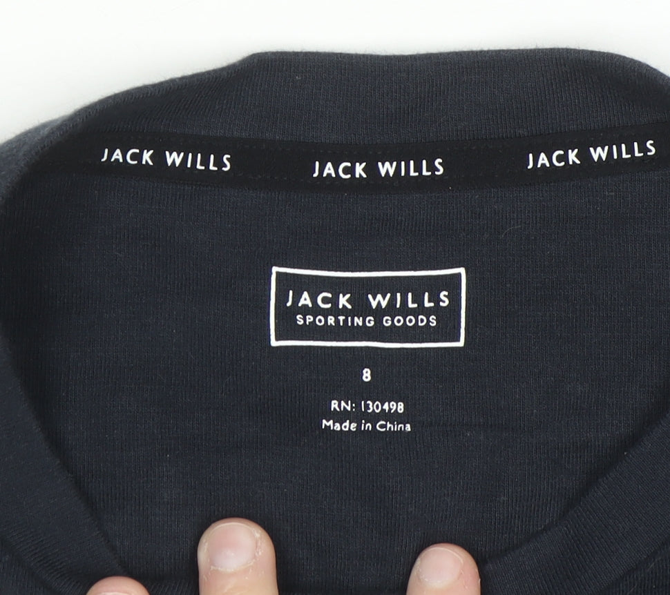 Jack Wills Womens Navy Crew Neck Sweatshirt Size 8