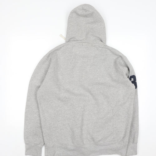 Ralph Lauren Men’s Grey XL Pullover Hoodie with Logo Embroidery