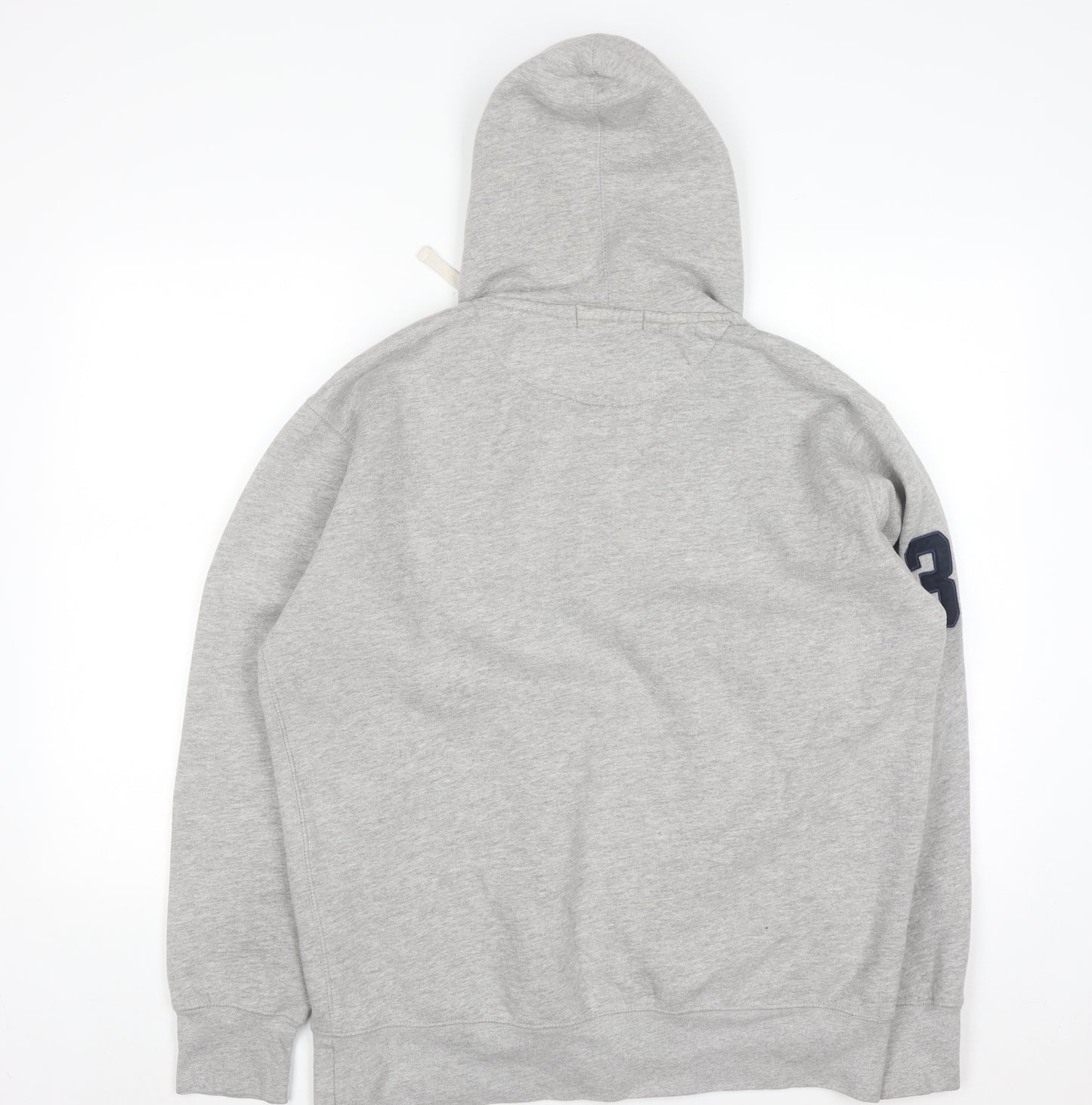 Ralph Lauren Men’s Grey XL Pullover Hoodie with Logo Embroidery