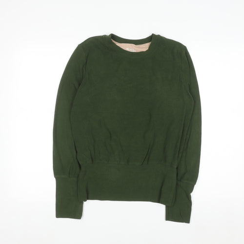 OGL Womens Green Crew Neck Pullover Sweatshirt Size 12
