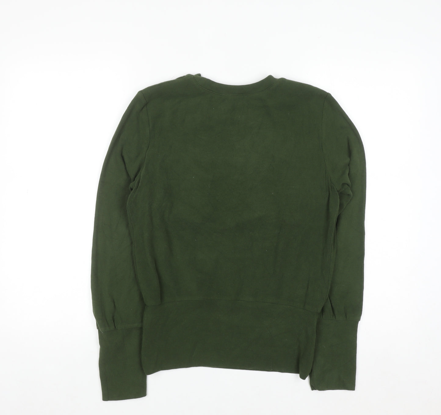 OGL Womens Green Crew Neck Pullover Sweatshirt Size 12