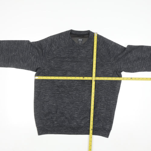 Uniqlo Men's Grey Pullover Crew Neck Sweatshirt Size M