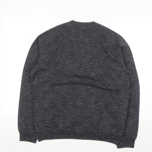 Uniqlo Men's Grey Pullover Crew Neck Sweatshirt Size M