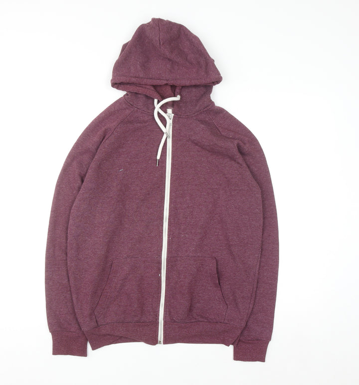 Cedar Wood State Men's Purple Full Zip Hoodie Size M
