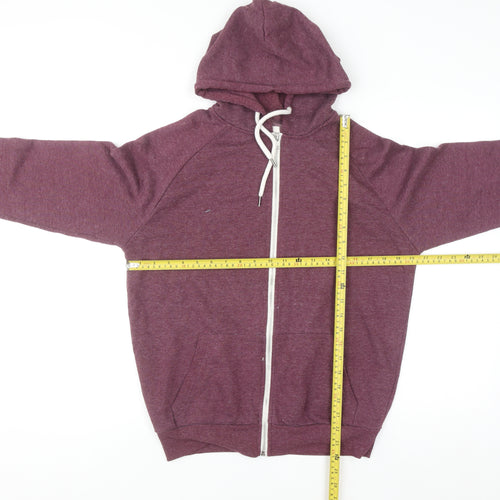 Cedar Wood State Men's Purple Full Zip Hoodie Size M