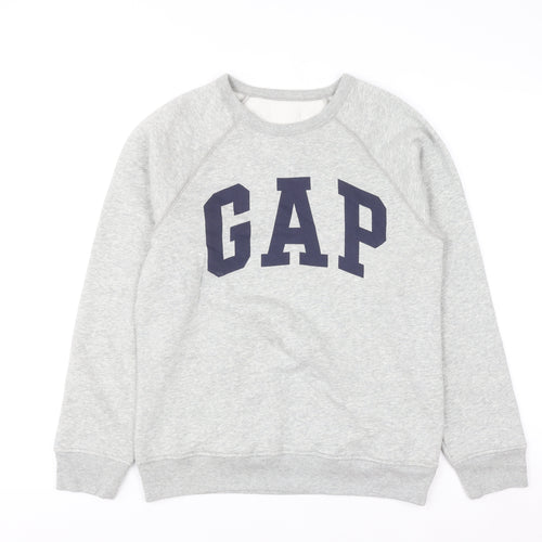 GAP Women’s Grey Logo Pullover Sweatshirt XXL Cotton Blend