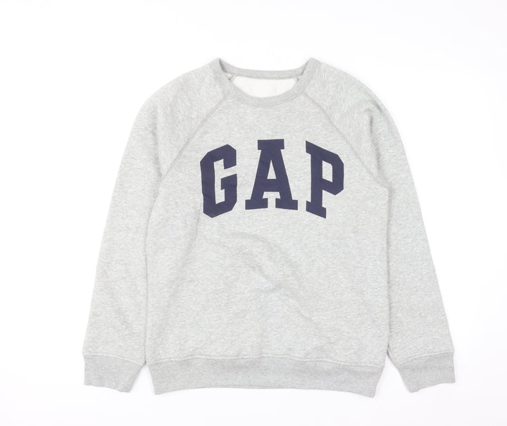 GAP Women’s Grey Logo Pullover Sweatshirt XXL Cotton Blend