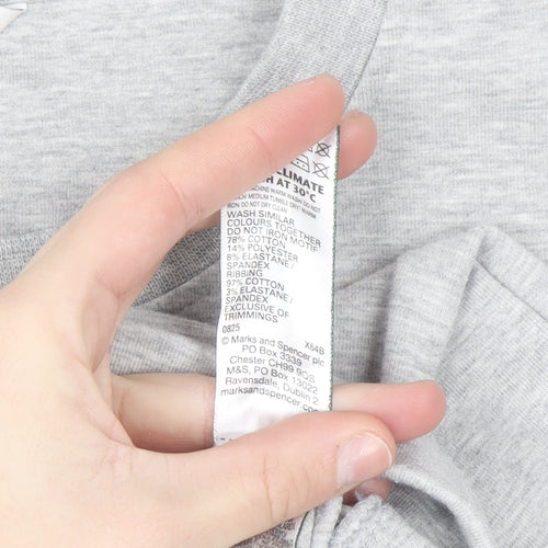 Marks and Spencer Autograph Women Grey 2XL Regular Sweatshirt