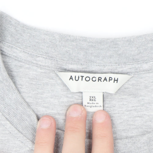 Marks and Spencer Autograph Women Grey 2XL Regular Sweatshirt