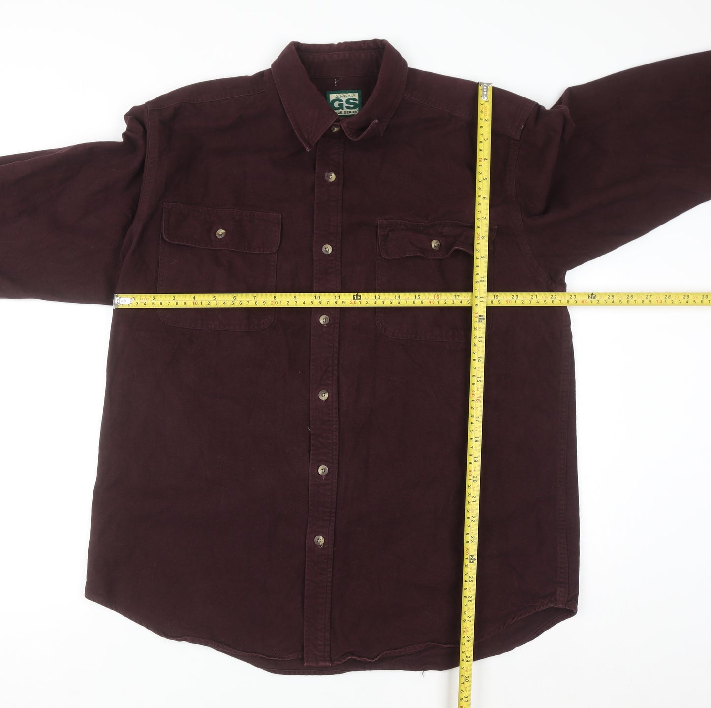 Guide Series Men’s Brown Corduroy Long Sleeve Casual Shirt L