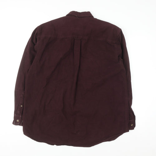 Guide Series Men’s Brown Corduroy Long Sleeve Casual Shirt L
