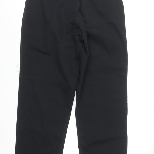 Timber Creek Men's Black Cotton Pleated Chino Trousers 31x32 Regular Fit