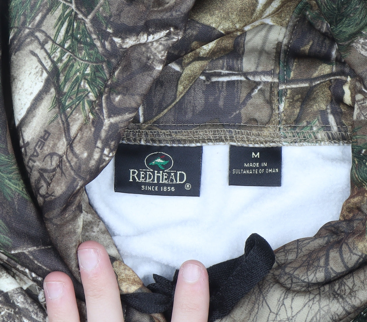 RedHead Men’s Brown Camouflage Pullover Hoodie M Fleece Hunting Outdoor