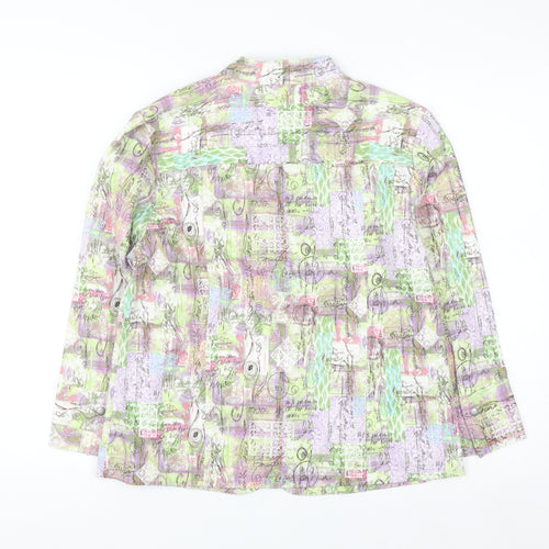Christopher & Banks Women's Multicoloured Cotton Stretch Blazer M