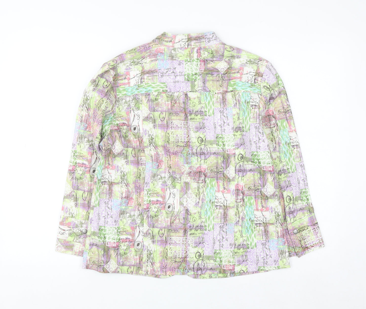 Christopher & Banks Women's Multicoloured Cotton Stretch Blazer M